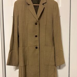Peter Nygård Vintage Wool Blend Long Blazer Coat – Size 4 – Made in Canada